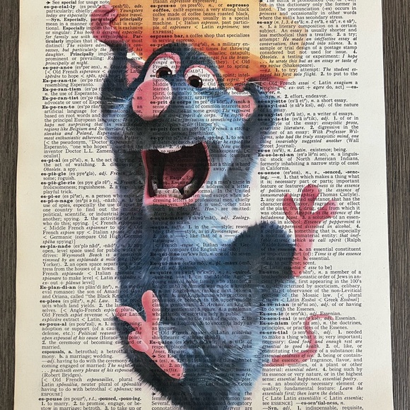 Disney Remy's Ratatouille Themed Dictionary Print Art - Set of 4 - Picture 3 of 5